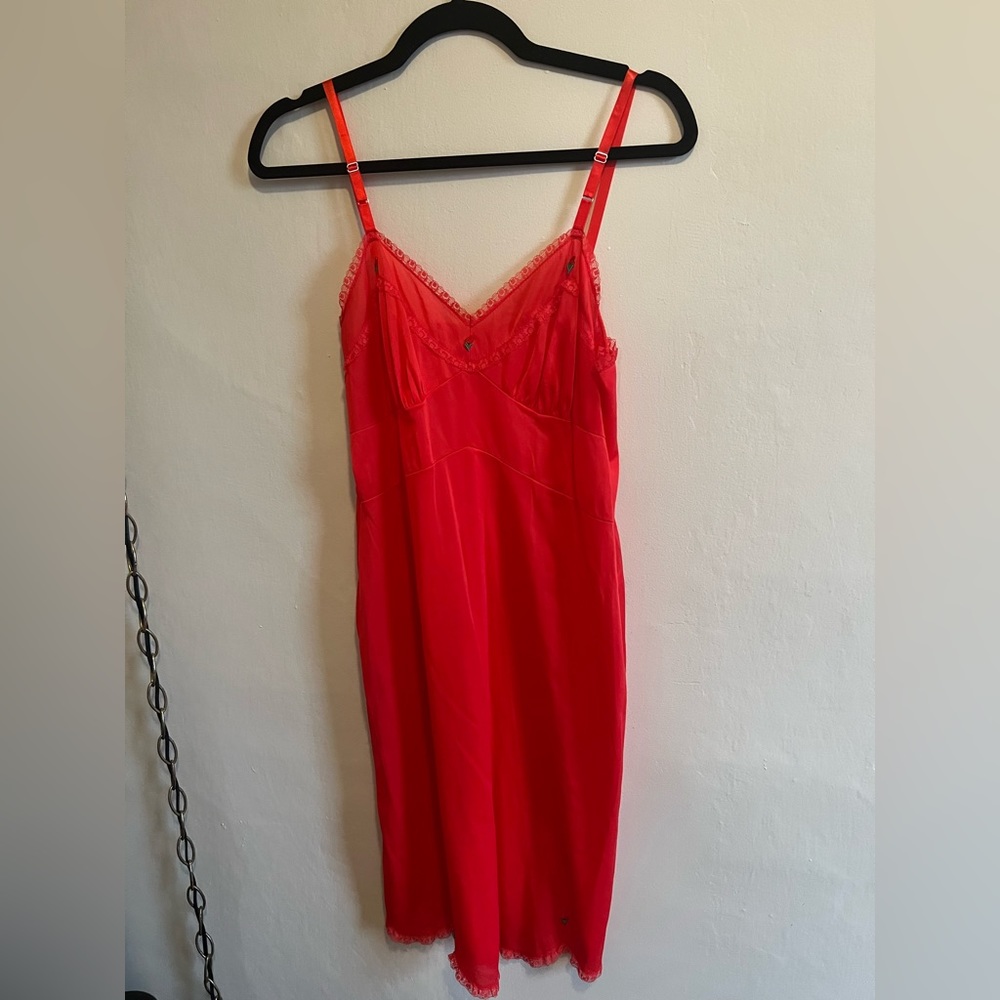 Vintage Red Roses Slip dress